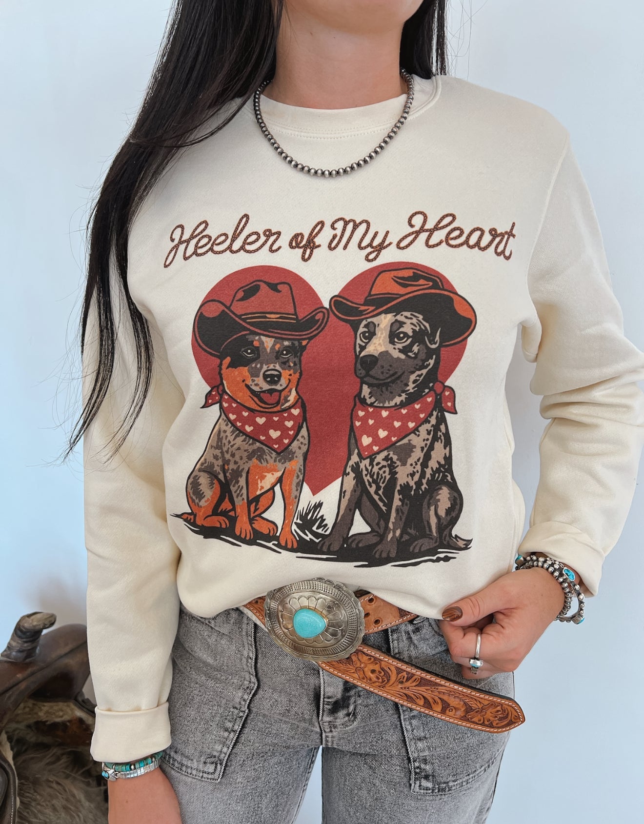 Heeler Of My Heart Sweatshirt or Tee (Cream)