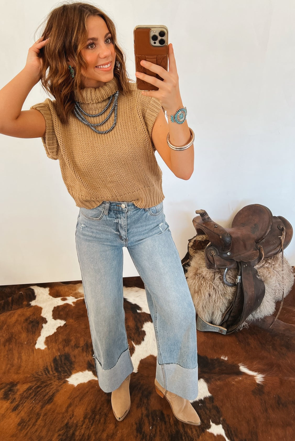 Gone Country Turtle Neck Sweater