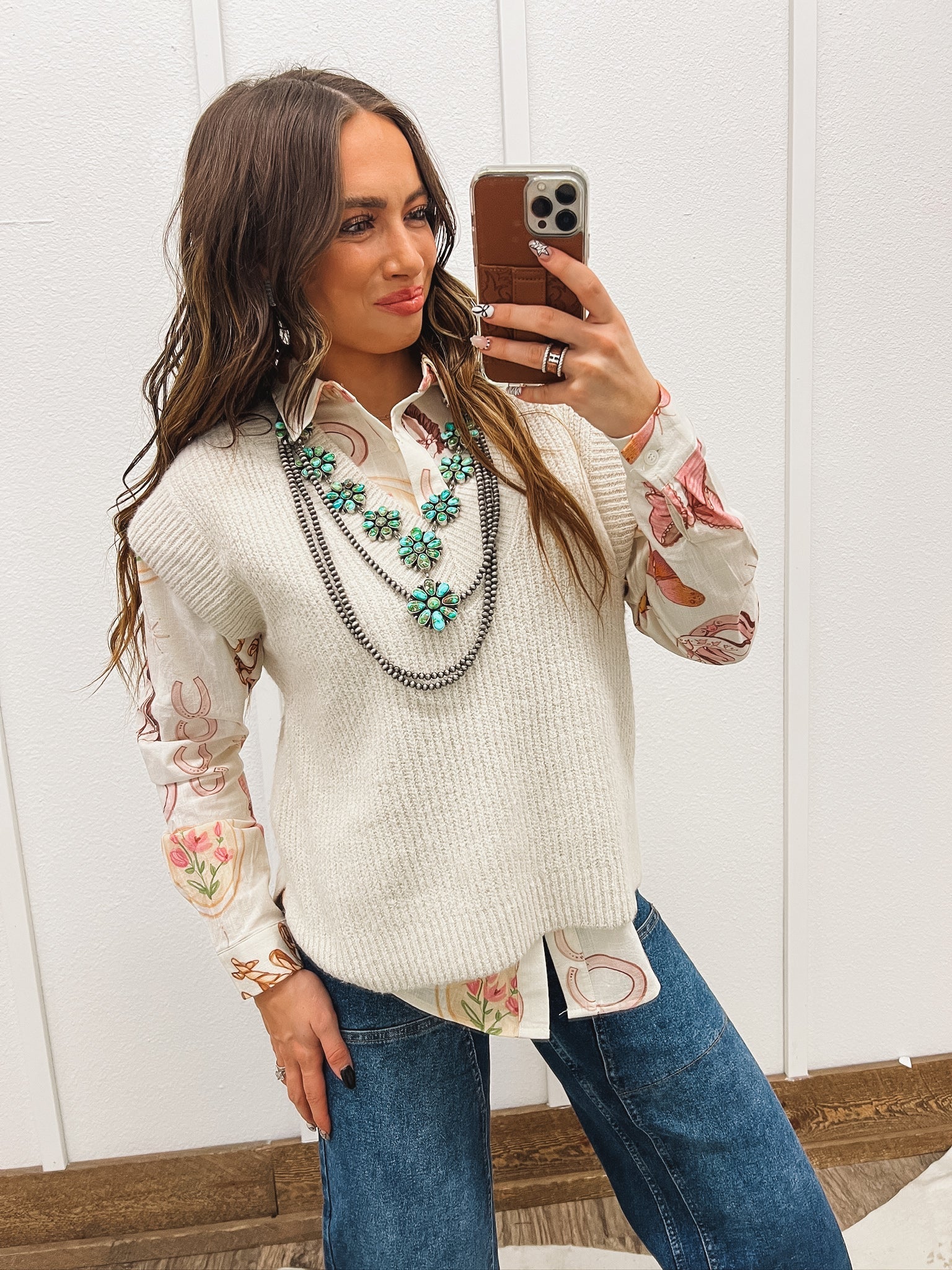 Cowgirl Sweetheart Coquette Button Up Tops