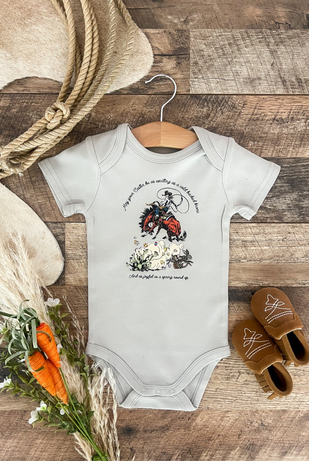 Rascally Rabbit Easter Tee/Onesie(Onesie/Toddler/Youth) (slate)