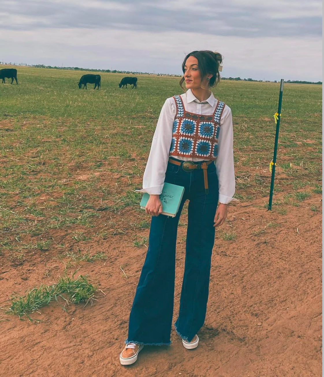 Cowboy Man High Waisted Front Seam Denim(Dark)