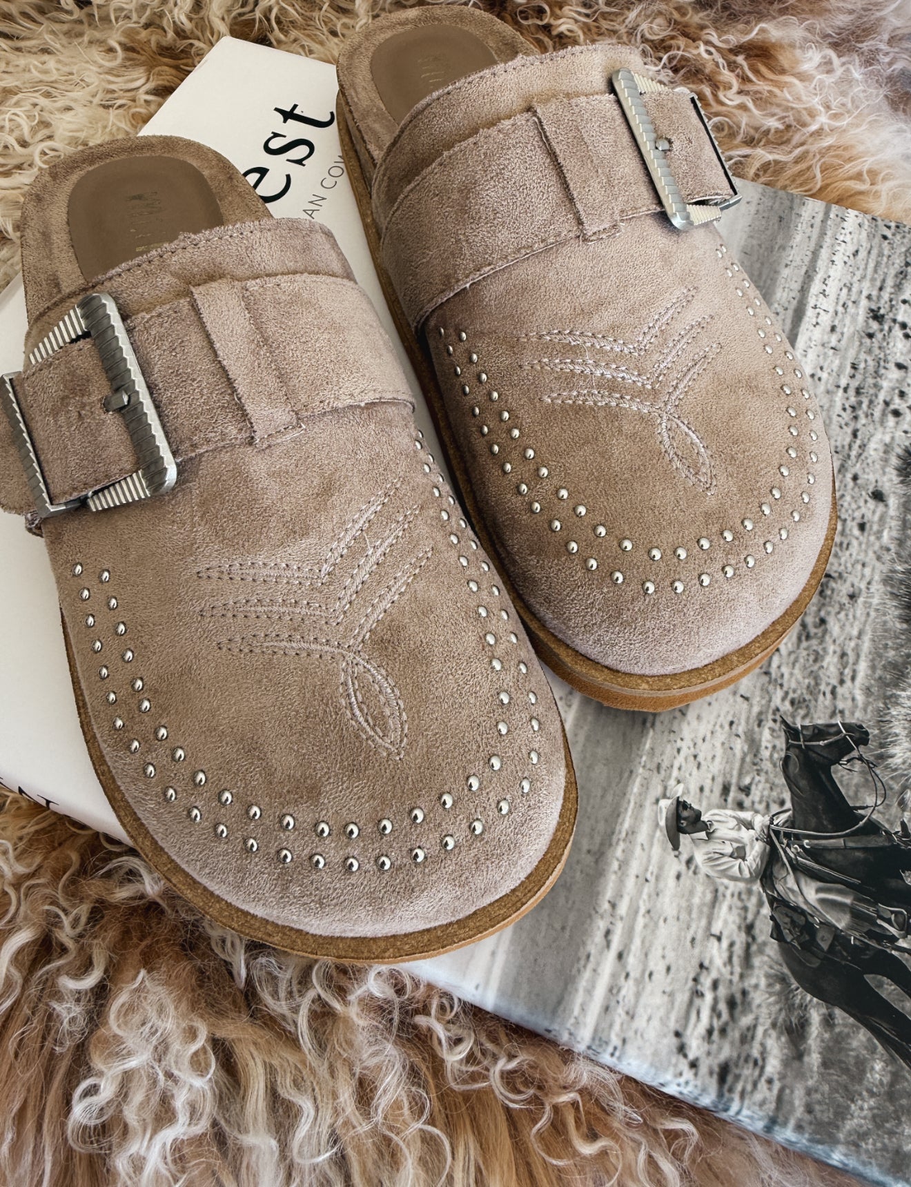 Jolene Clog Mules (Grey)