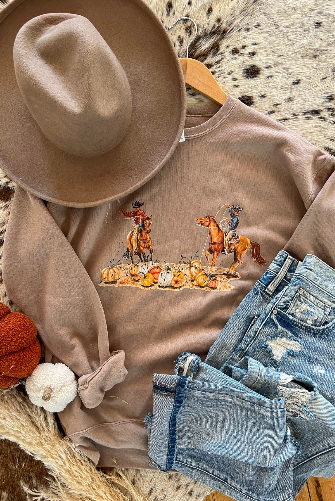 Fall Gathering Sweatshirt (tan)
