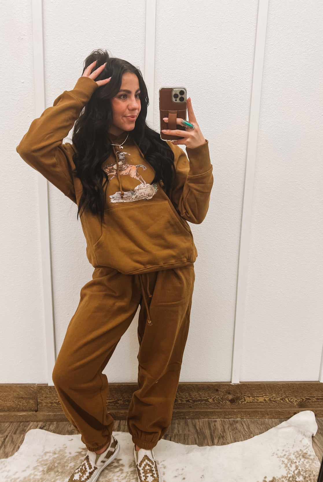 Cody Freedom Hoodie Set(Adult)(cognac)