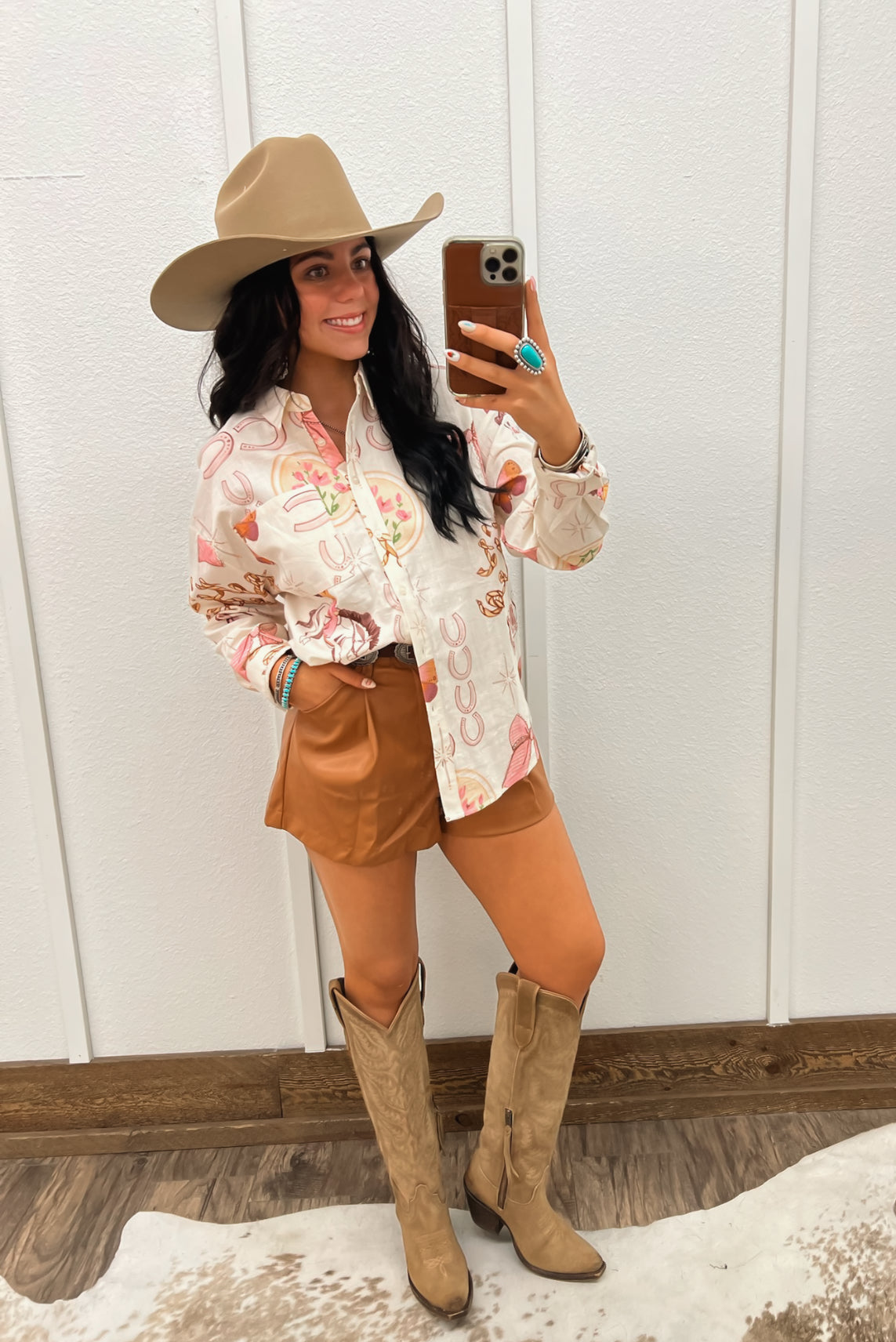 Cowgirl Sweetheart Coquette Button Up Tops
