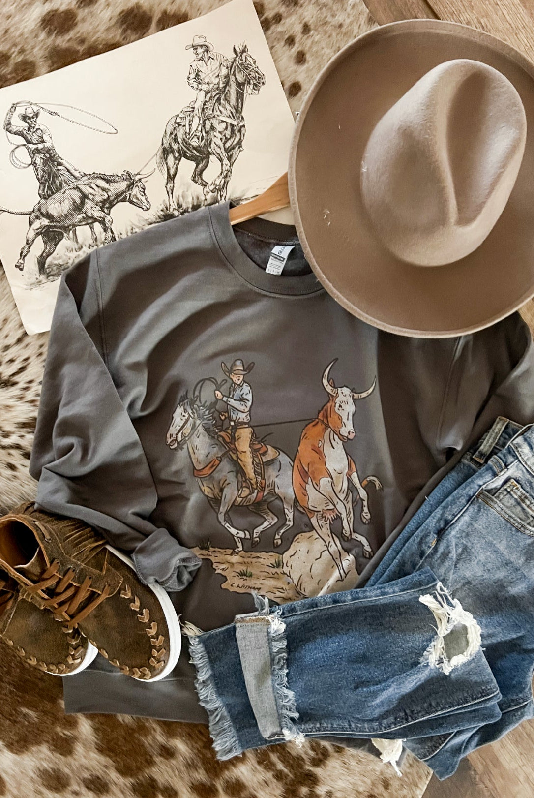 Line Drive Sweatshirt (charcoal)