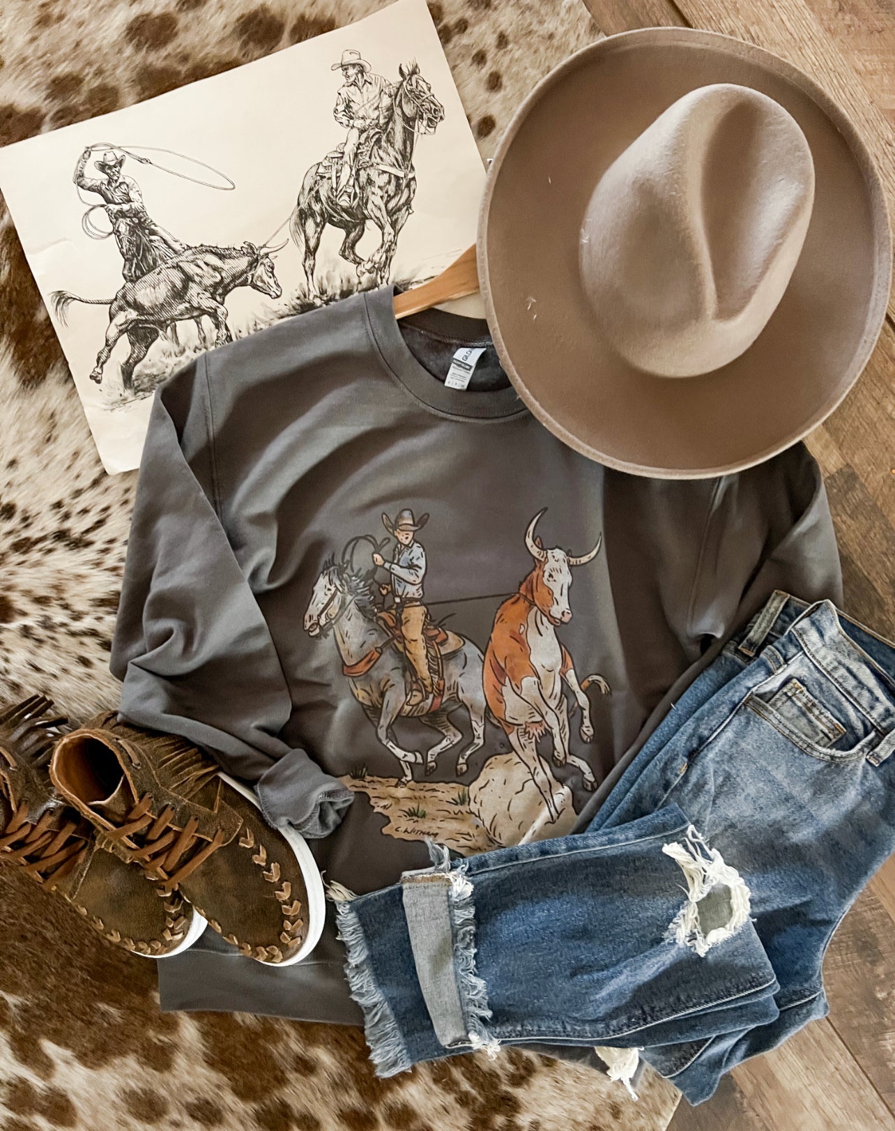 Line Drive Sweatshirt (charcoal)