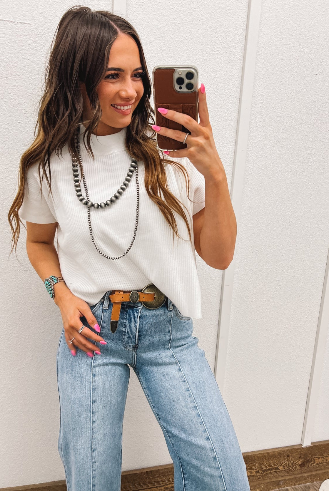Out In The Country Mock Neck (Ivory) Tops - Sweaters