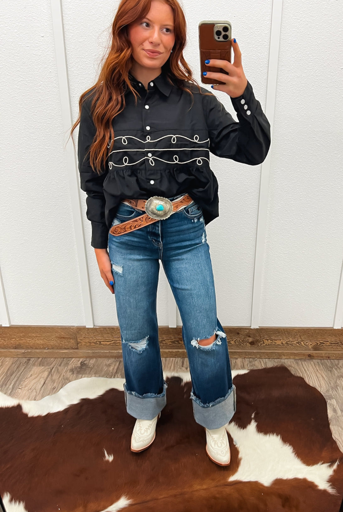 Cowgirls Wanna Have Fun Long Sleeve Top