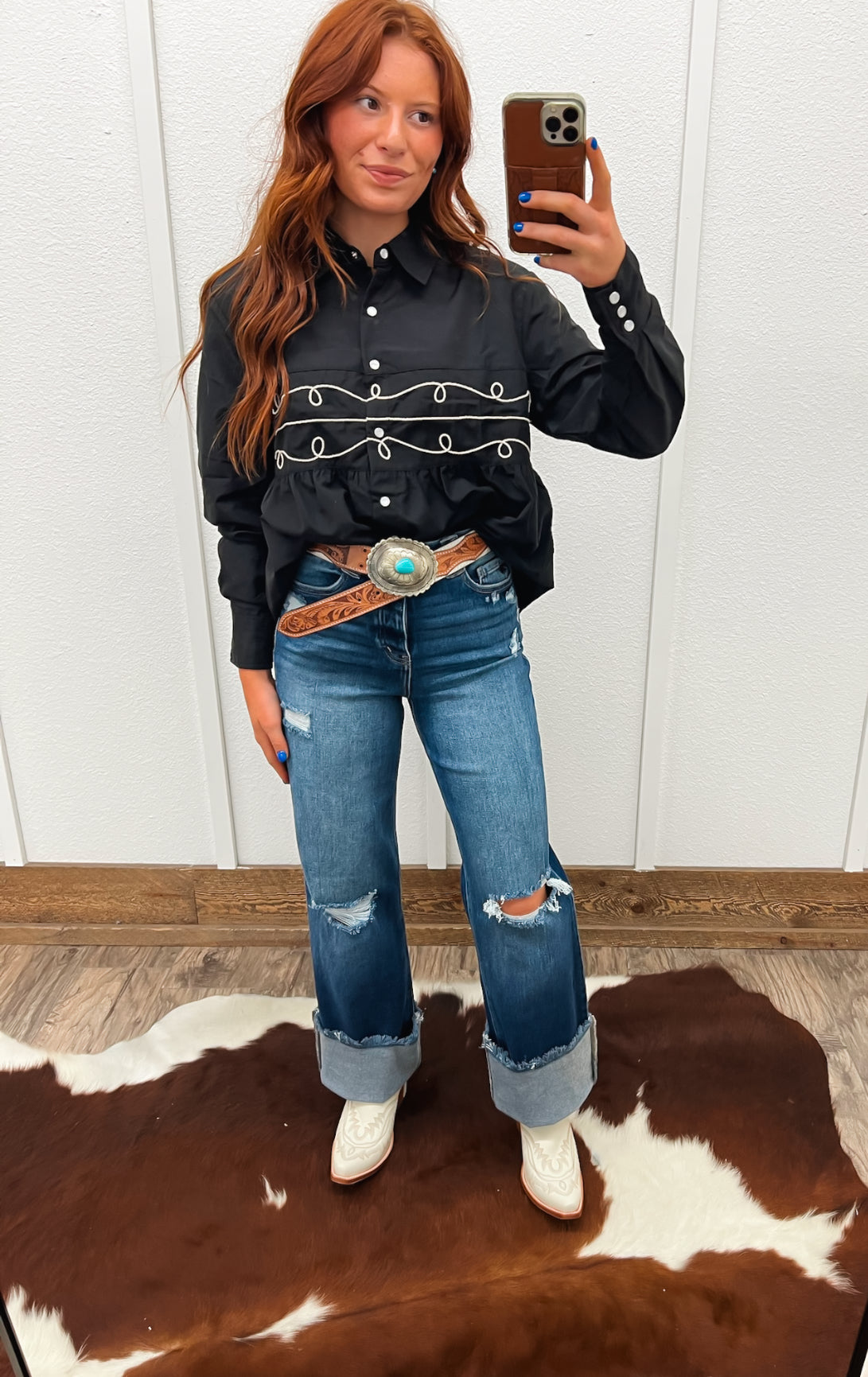 Cowgirls Wanna Have Fun Long Sleeve Top