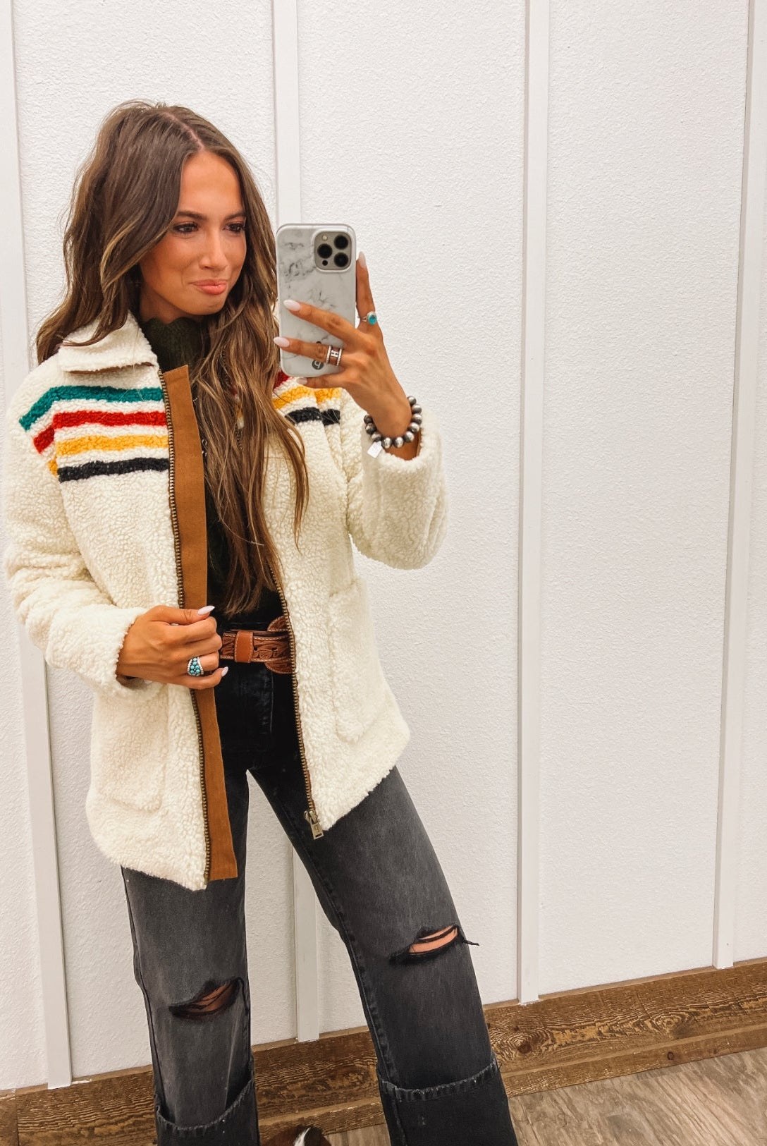 Pendleton Galcier Jacket(ivory)