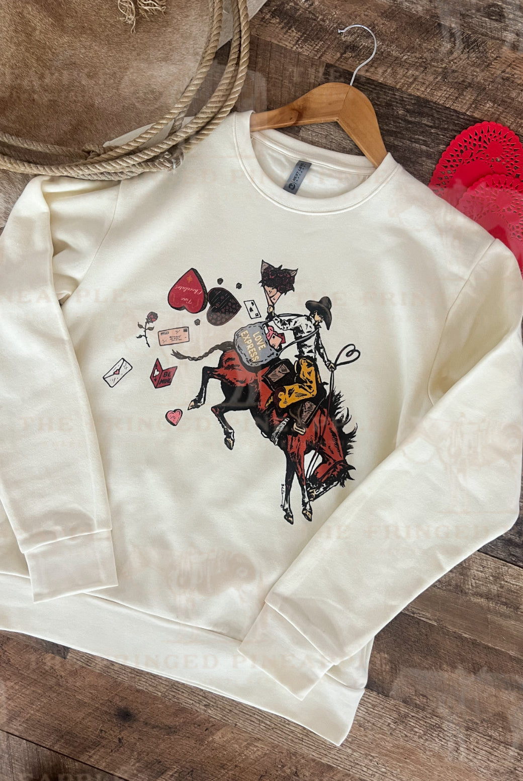 Special Delivery Valentines Tee or Sweatshirt (Adult) (Sweet Cream)