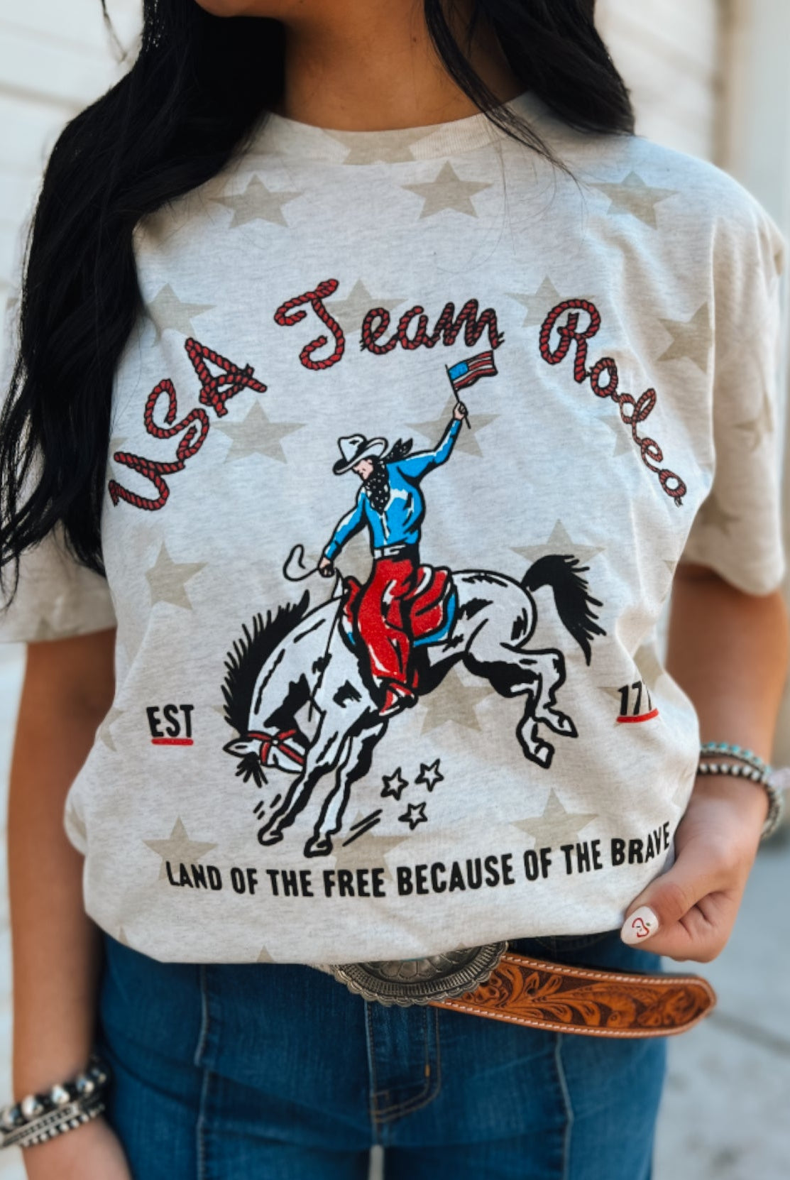 USA Team Rodeo Bronc Star Tee