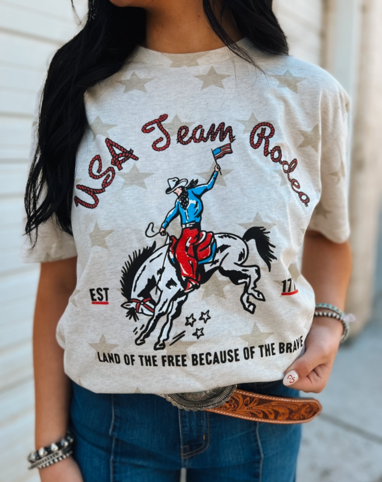 USA Team Rodeo Bronc Star Tee