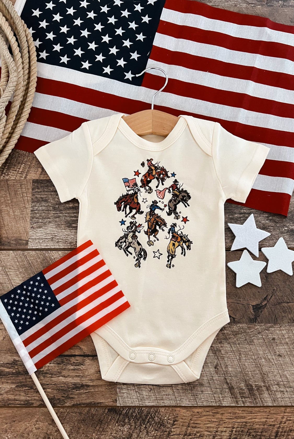 Freedom Cowboys-Cream Infant(onesie)Toddler/Youth (tee)
