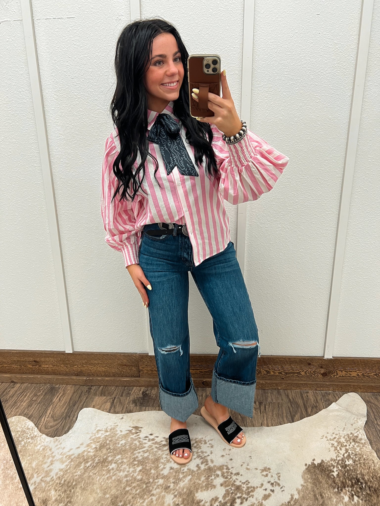 Rodeo Ready Button Up (Pink)