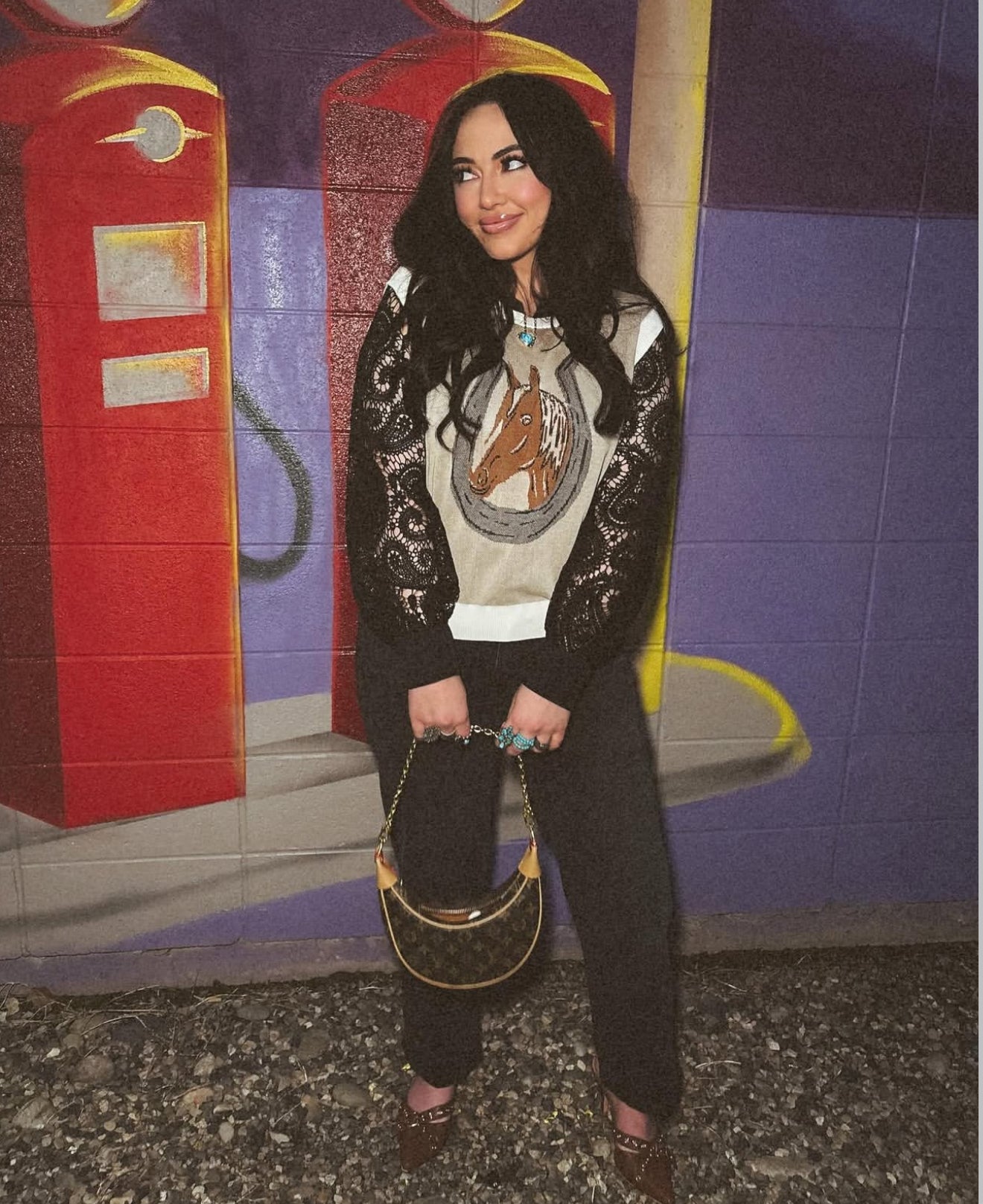 Horseshoe Knit Sweater Vest