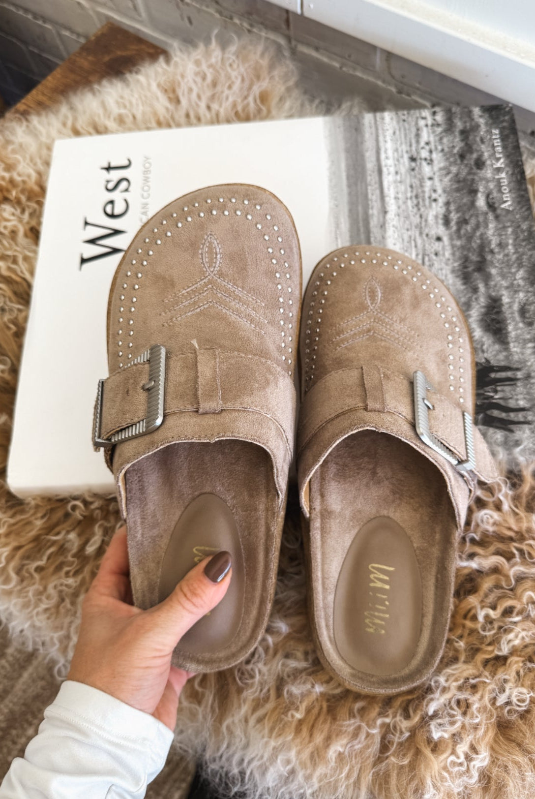 Jolene Clog Mules (Grey)