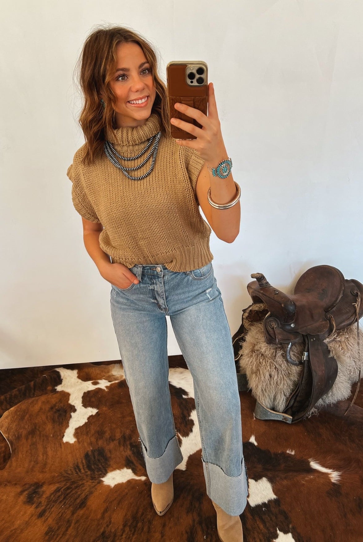 Gone Country Turtle Neck Sweater