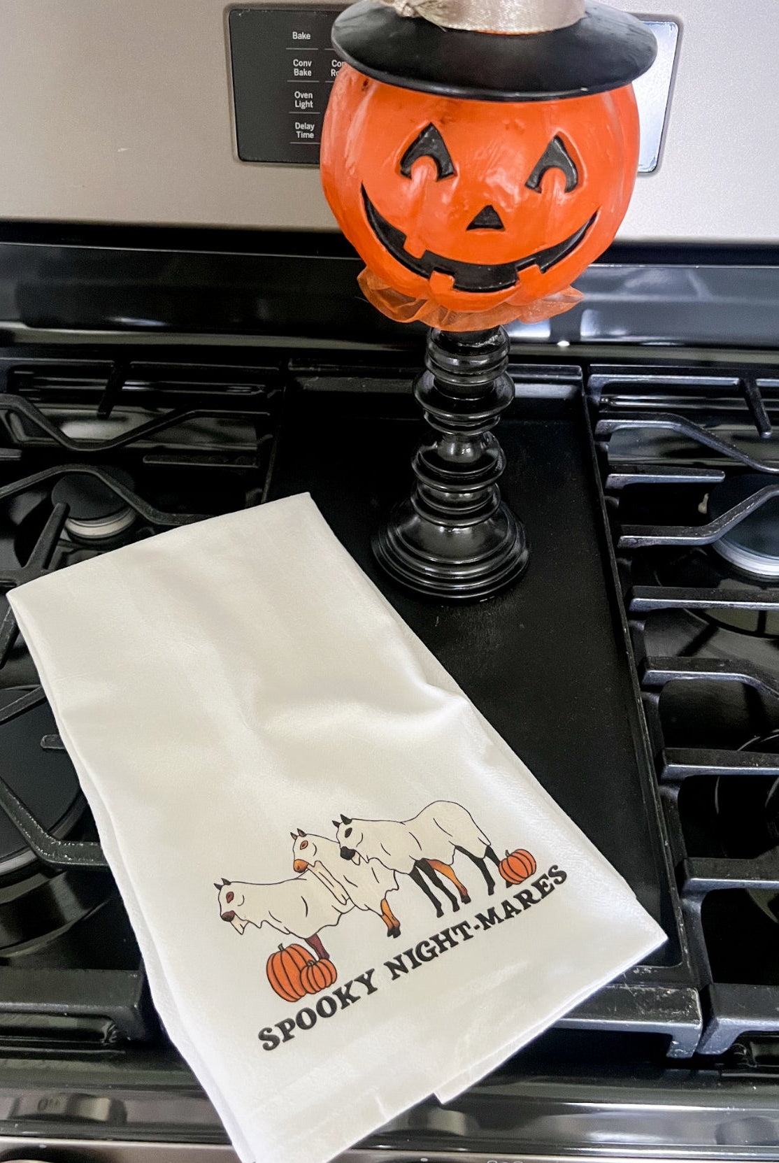 Western Halloween Tea Towel