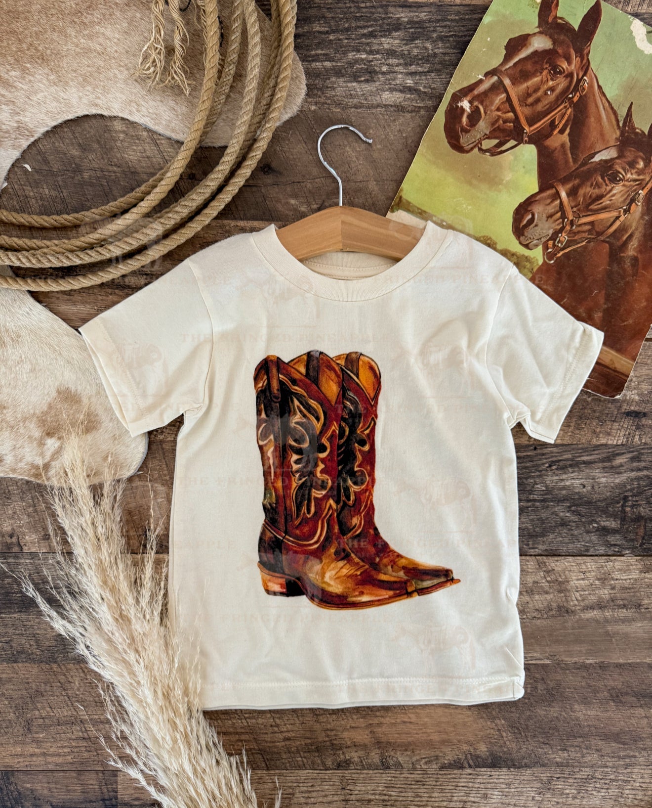 These Boots Tee (Toddler/Youth)(cream)