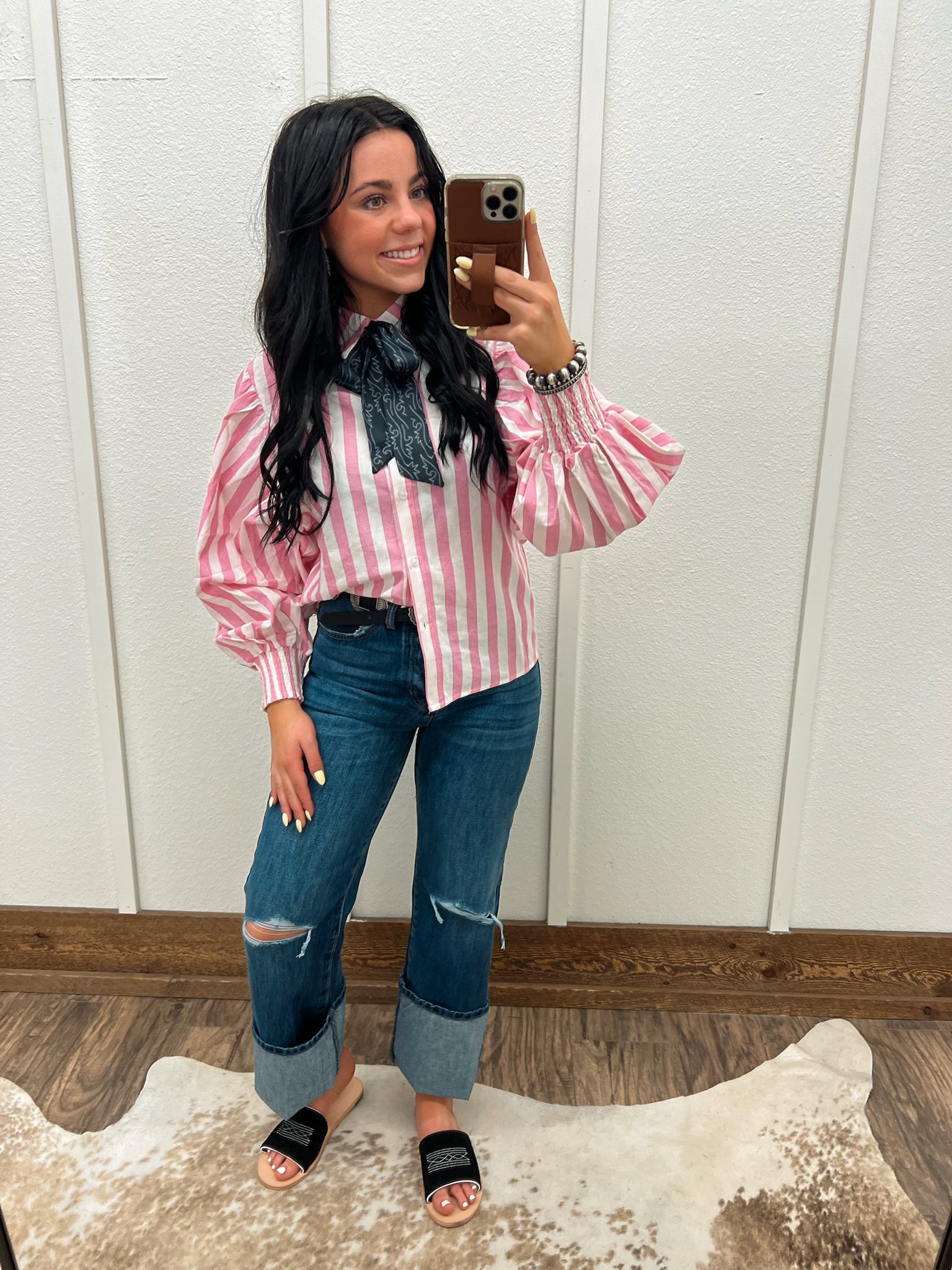 Rodeo Ready Button Up (Pink)
