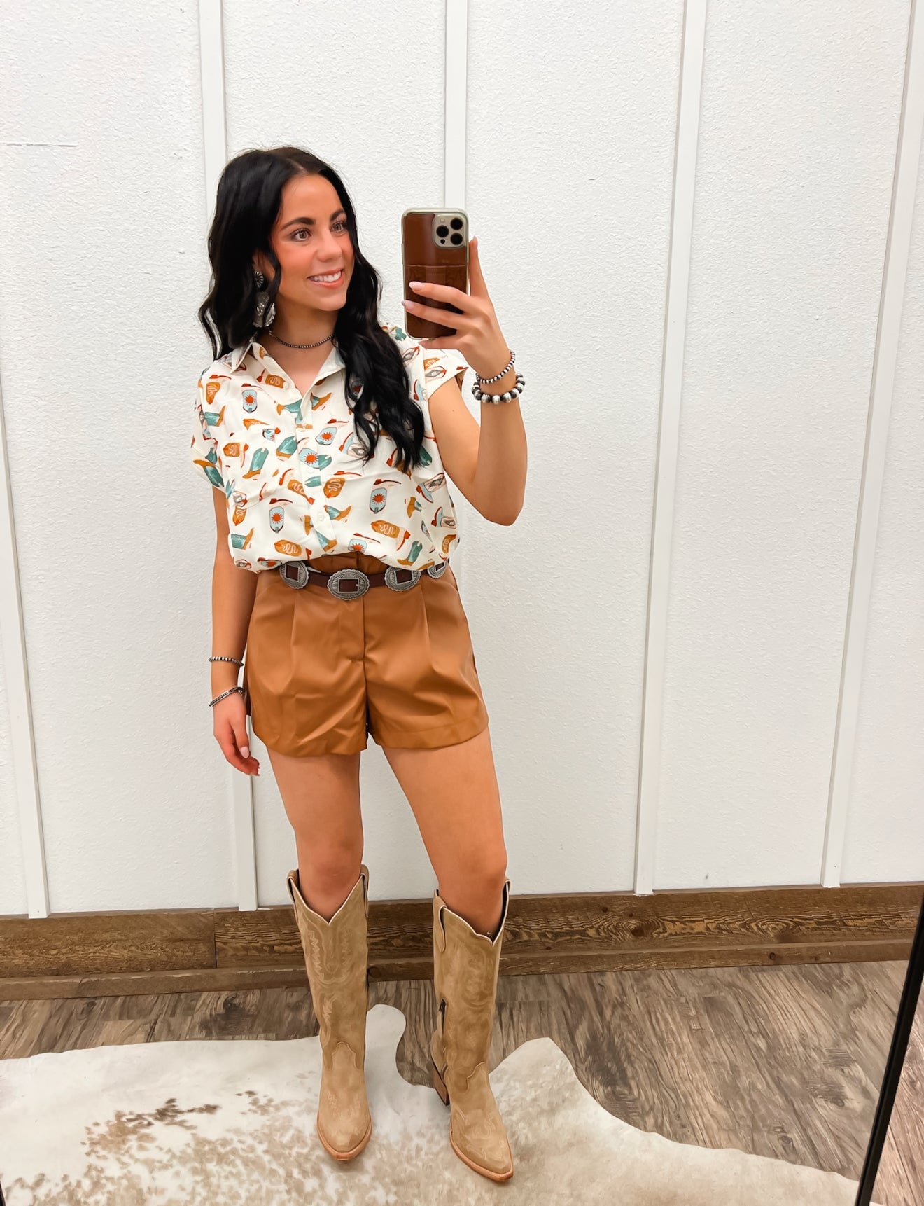 These Boots Button Up Top L Top