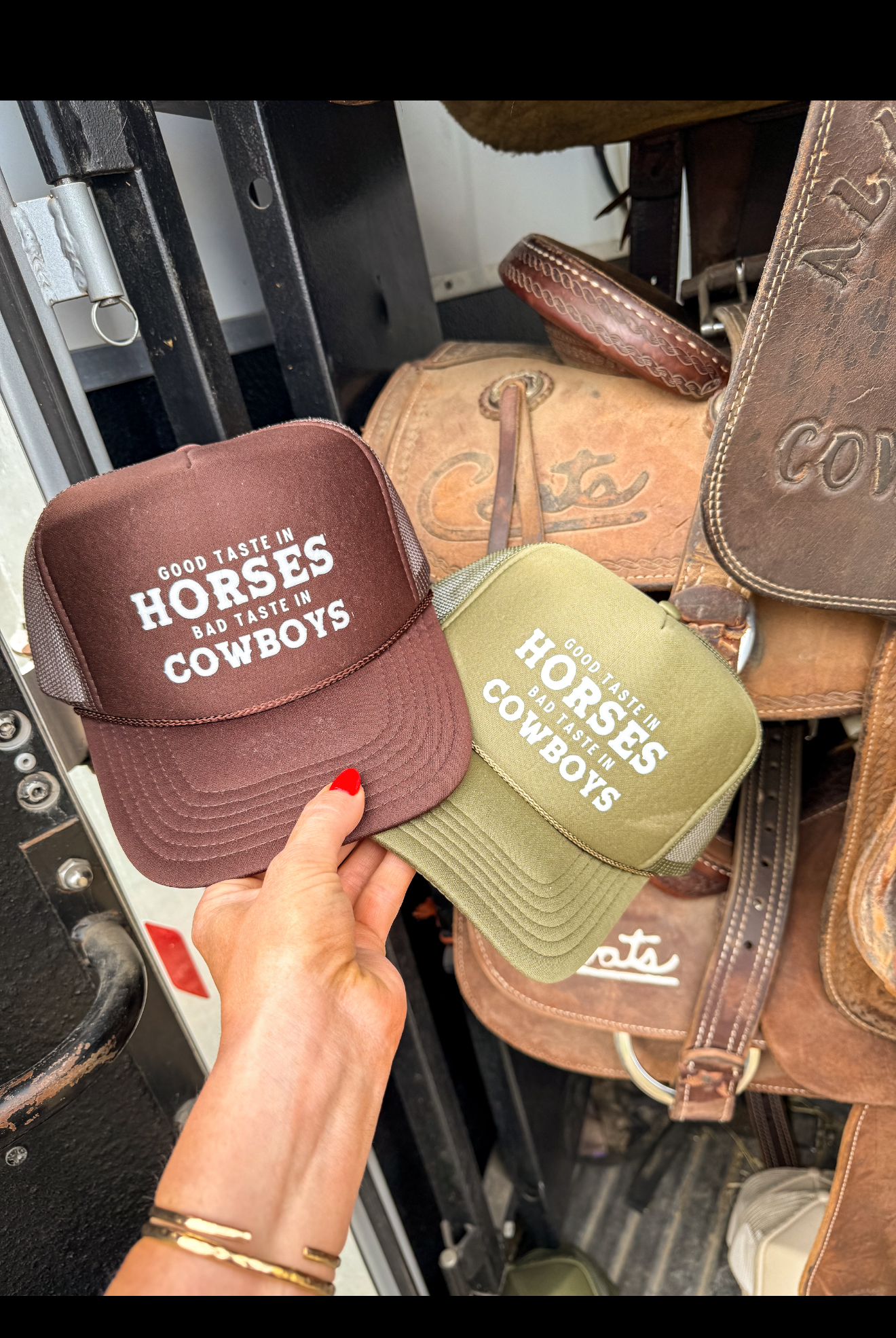 Good Taste In Horses Trucker Hat (Adult)