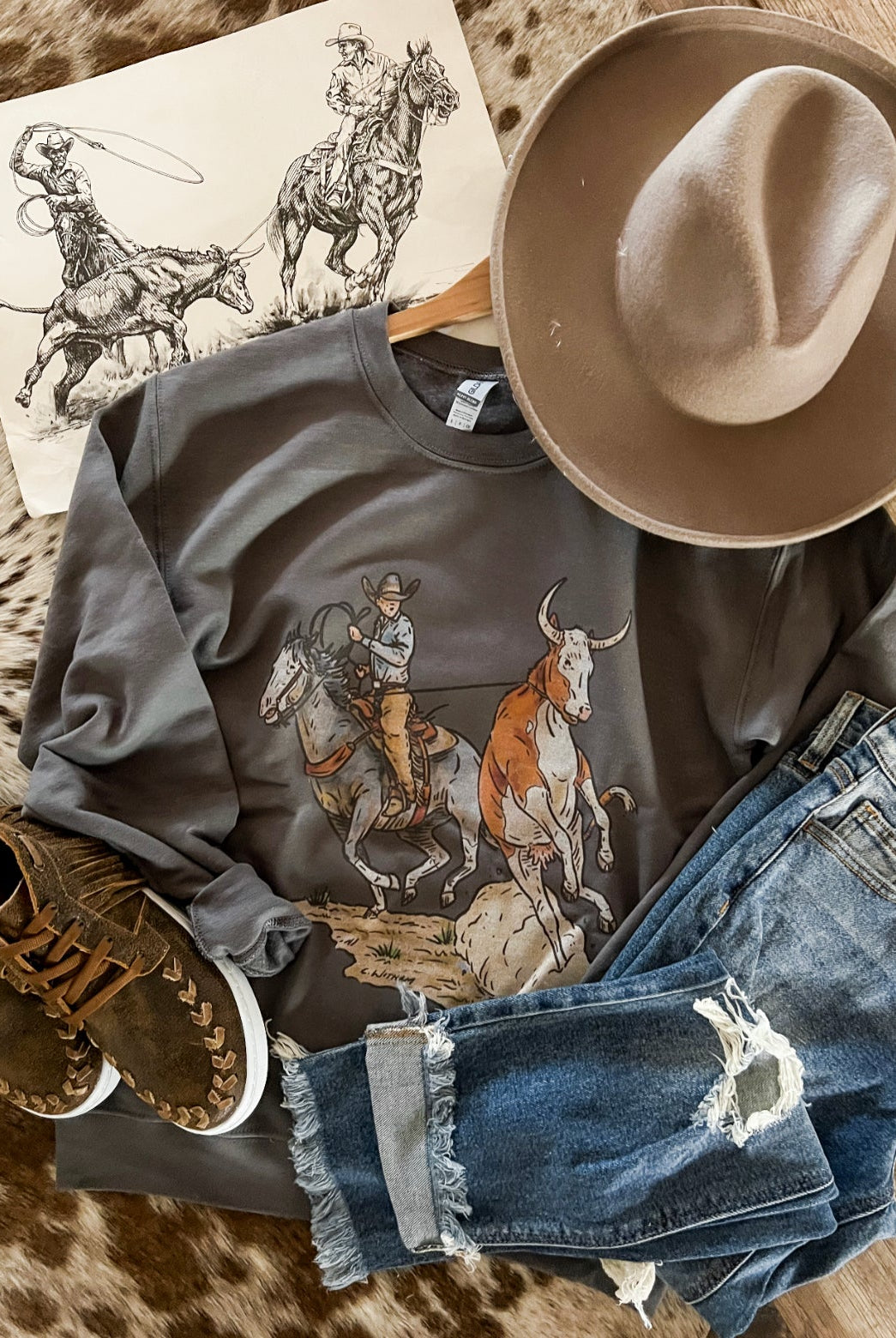 Line Drive Sweatshirt (charcoal)