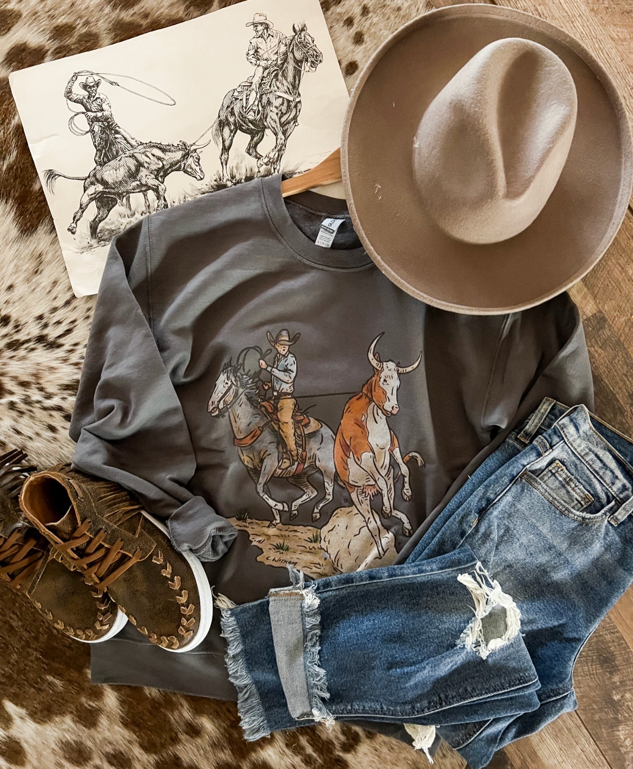 Line Drive Sweatshirt (charcoal)