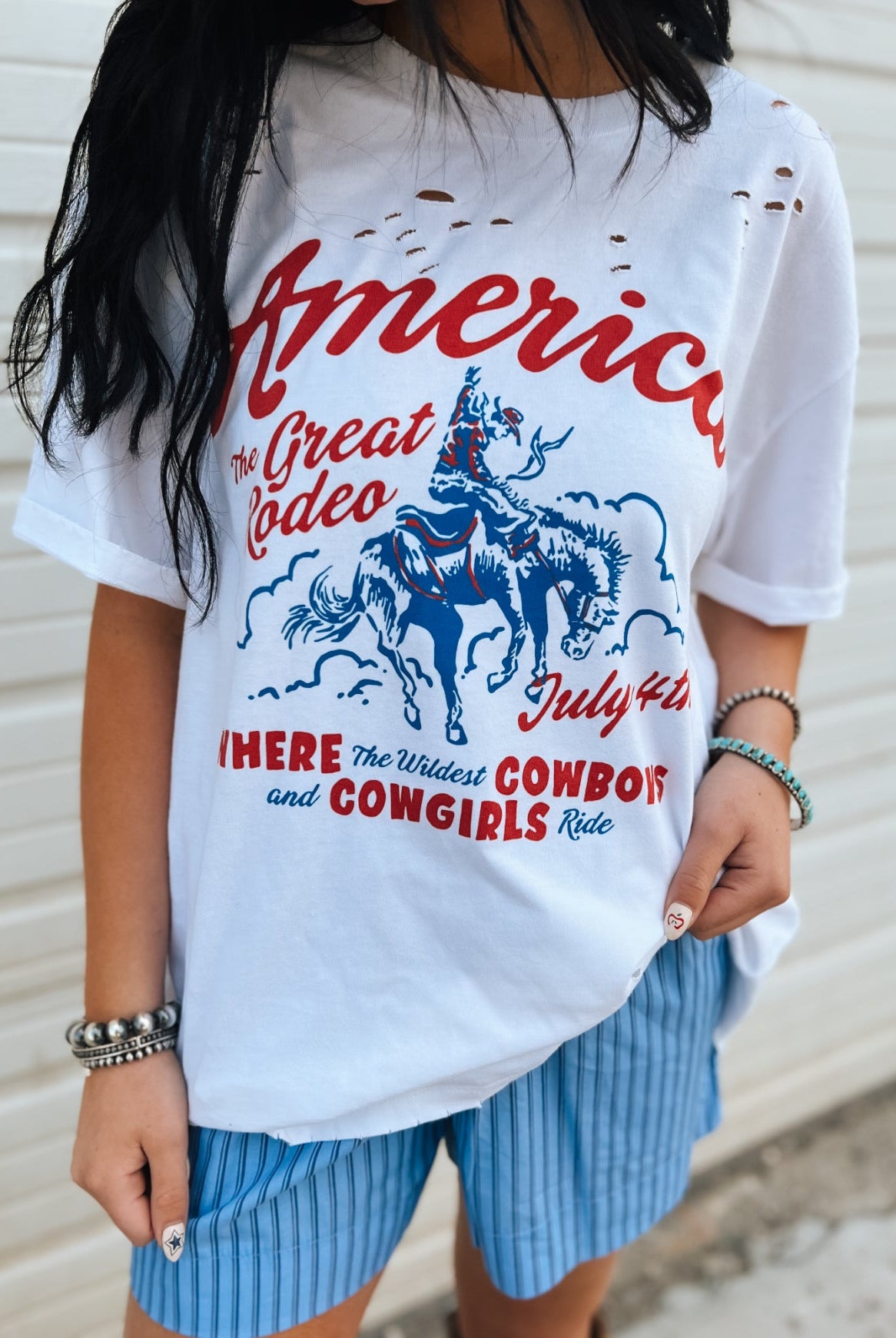 The Great American Rodeo Distressed Tee