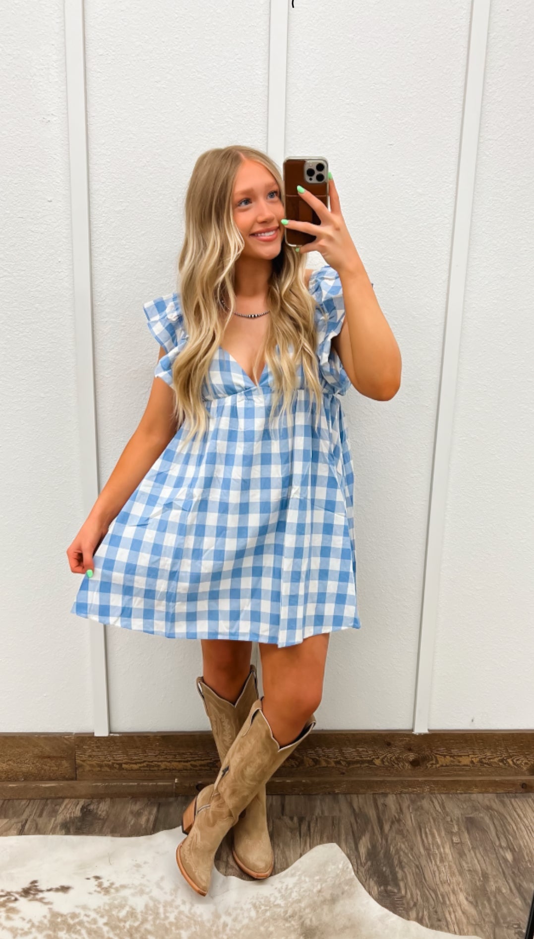Sweetheart Gingham Dress
