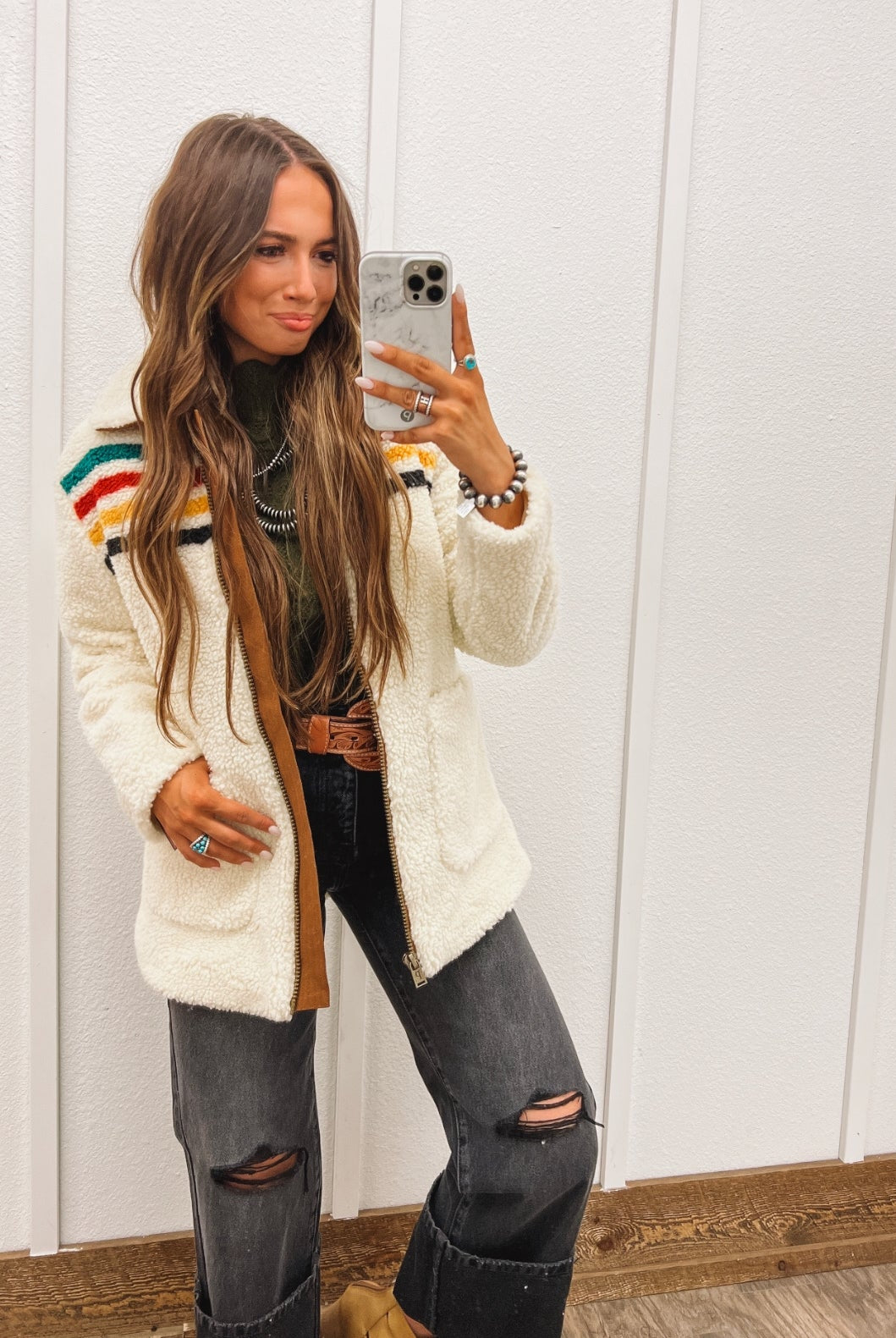 Pendleton Galcier Jacket(ivory)