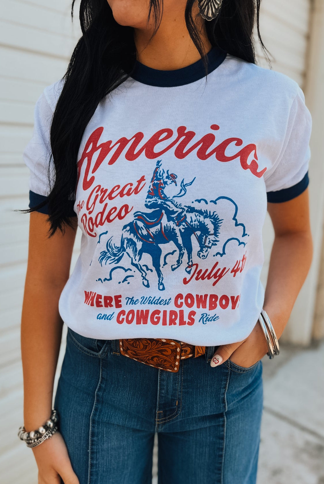 The Great American Rodeo Ringer Tee
