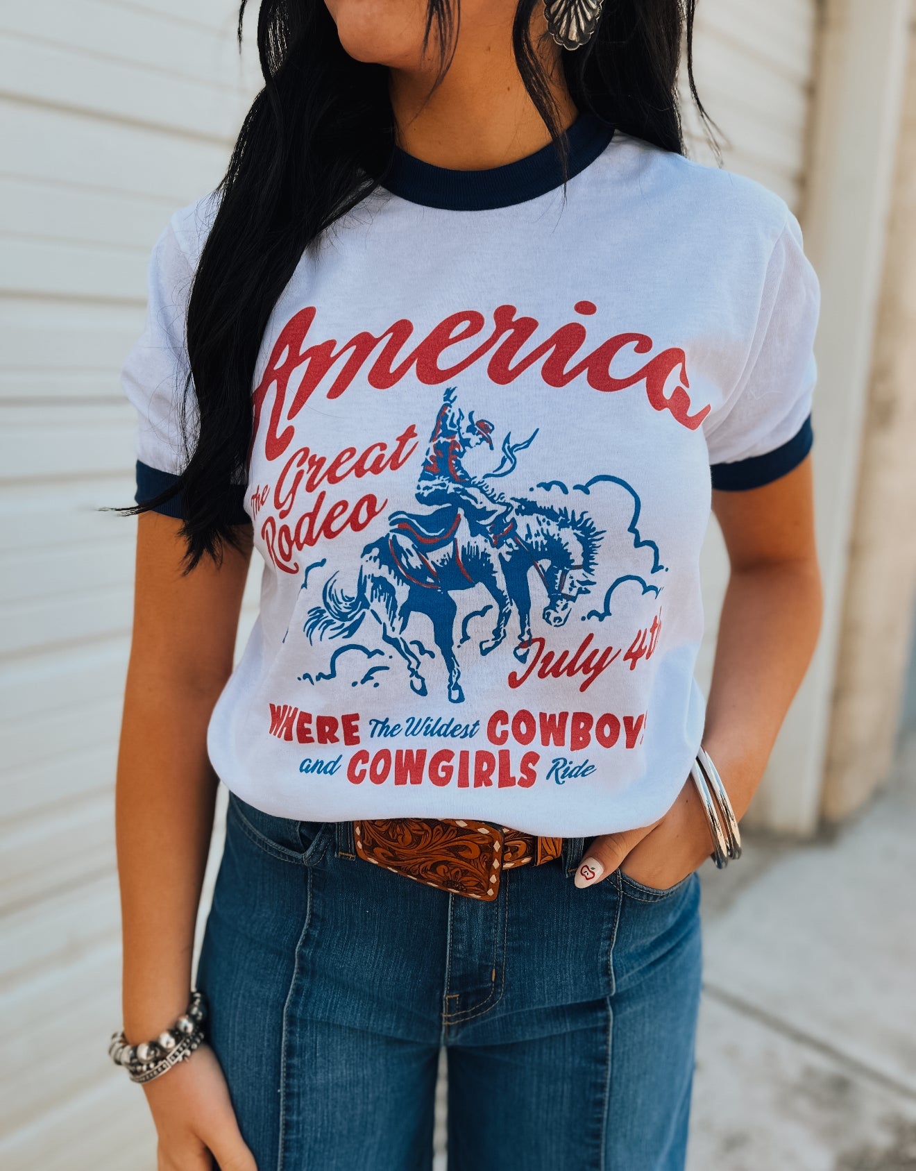 The Great American Rodeo Ringer Tee