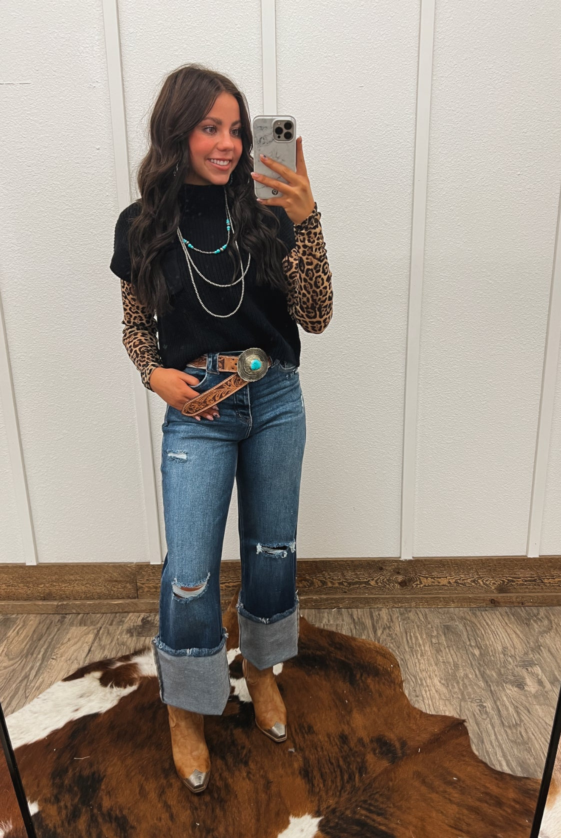 Lasso Knit Sweater Vest (Black) Tops - Sweaters
