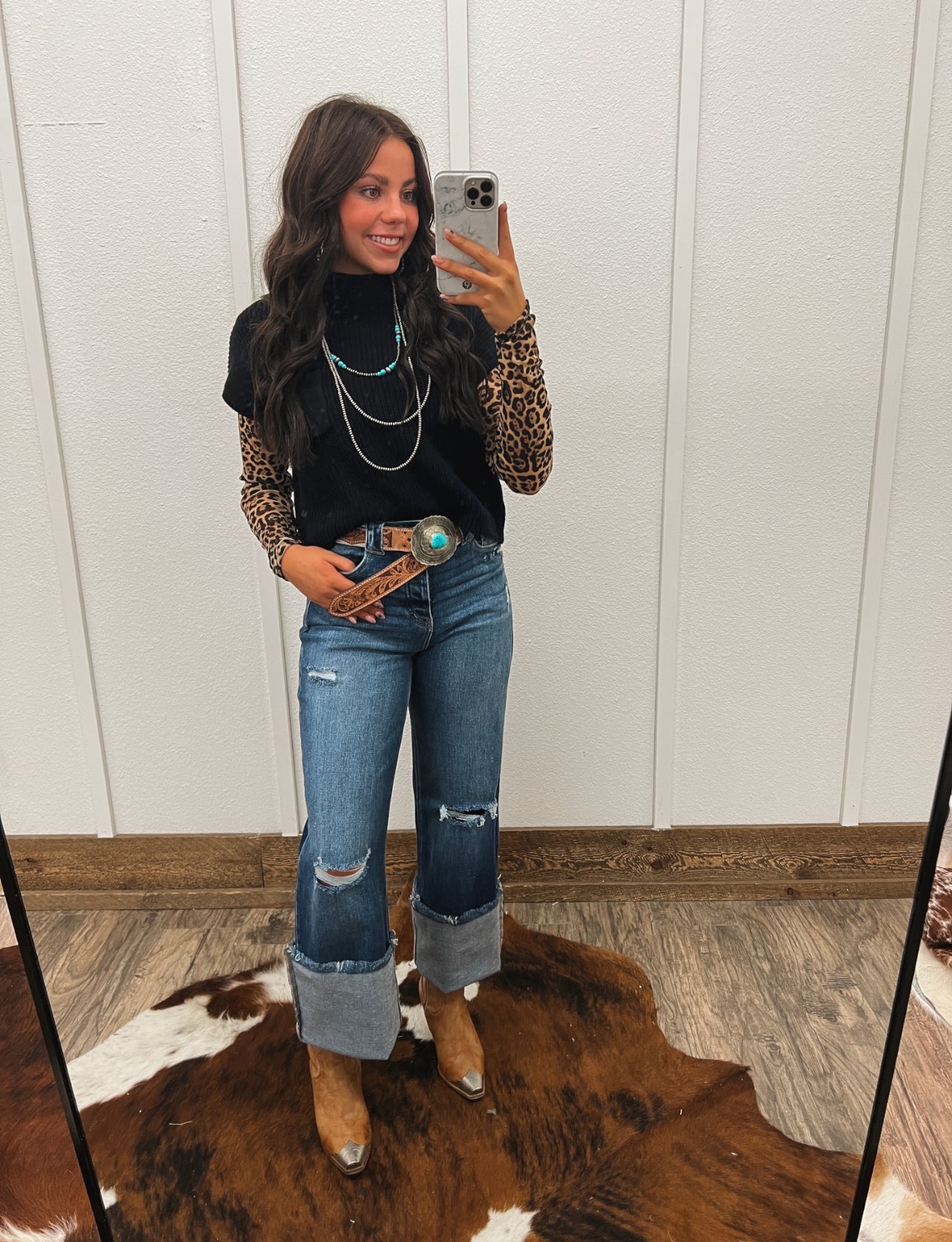 Lasso Knit Sweater Vest (Black) Tops - Sweaters