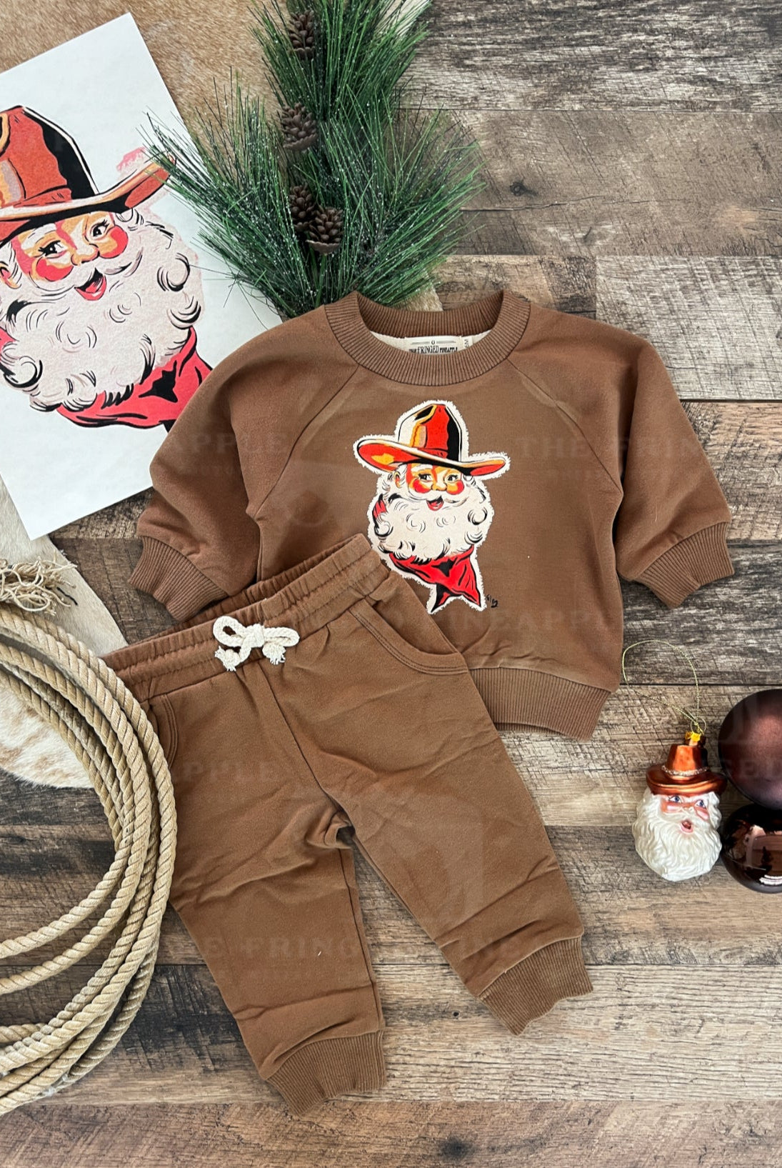 Cowboy Santa Lounge Set(Infant/Toddler)(cognac)