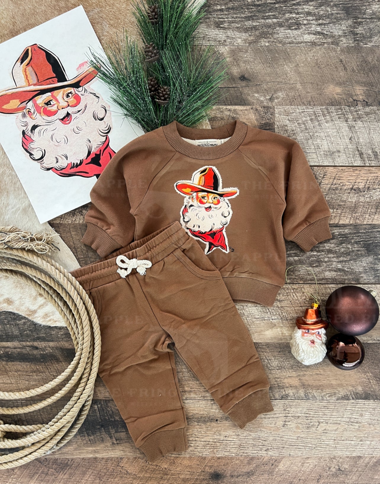 Cowboy Santa Lounge Set(Infant/Toddler)(cognac)