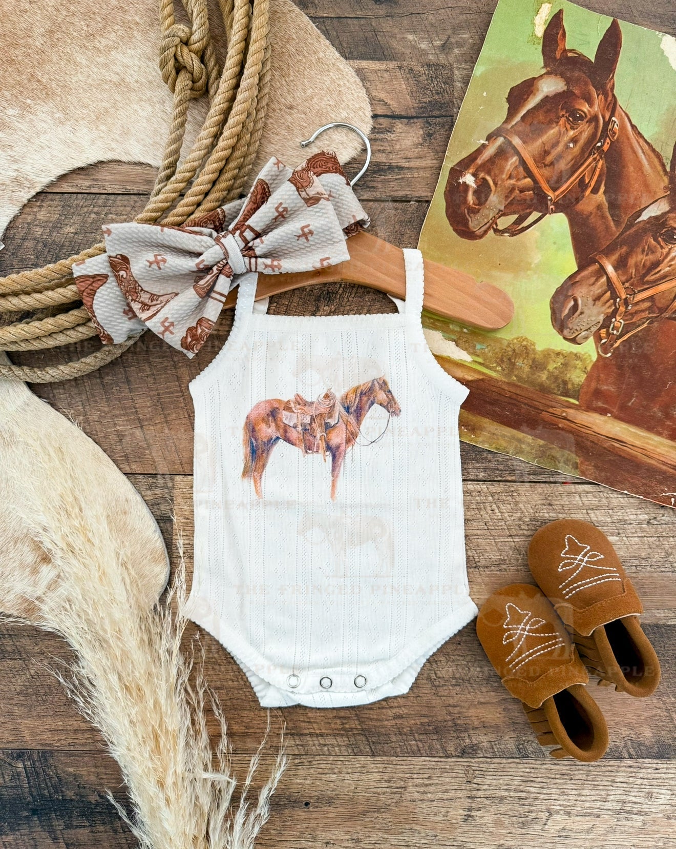 The Goodhorse Pointelle Tank Onesie (little kid)