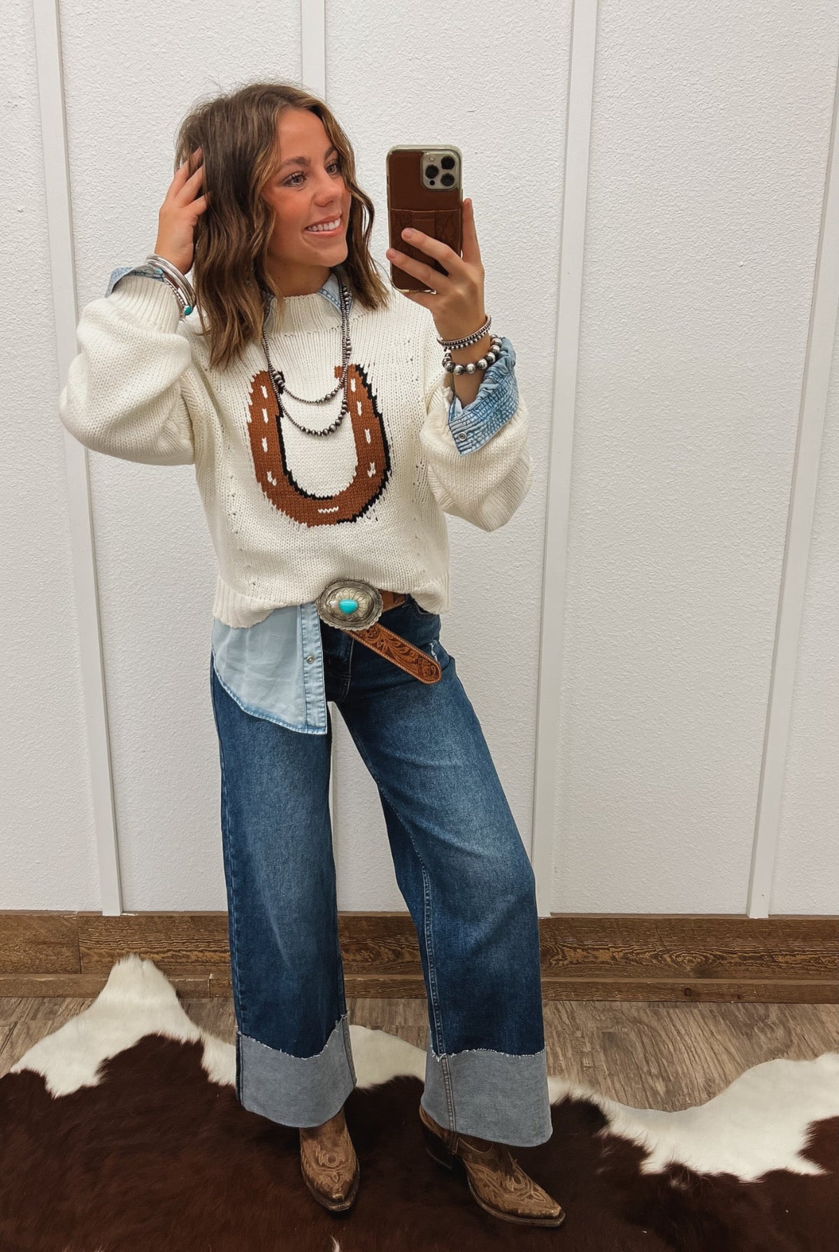 Lucky Horseshoe Sweater