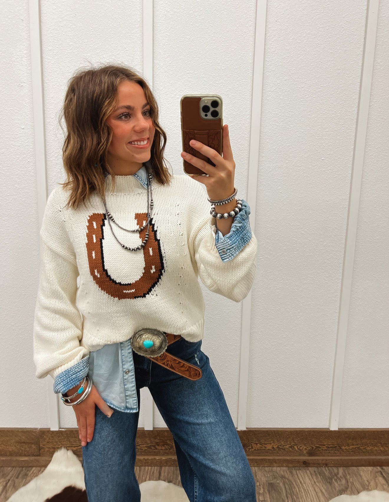 Lucky Horseshoe Sweater