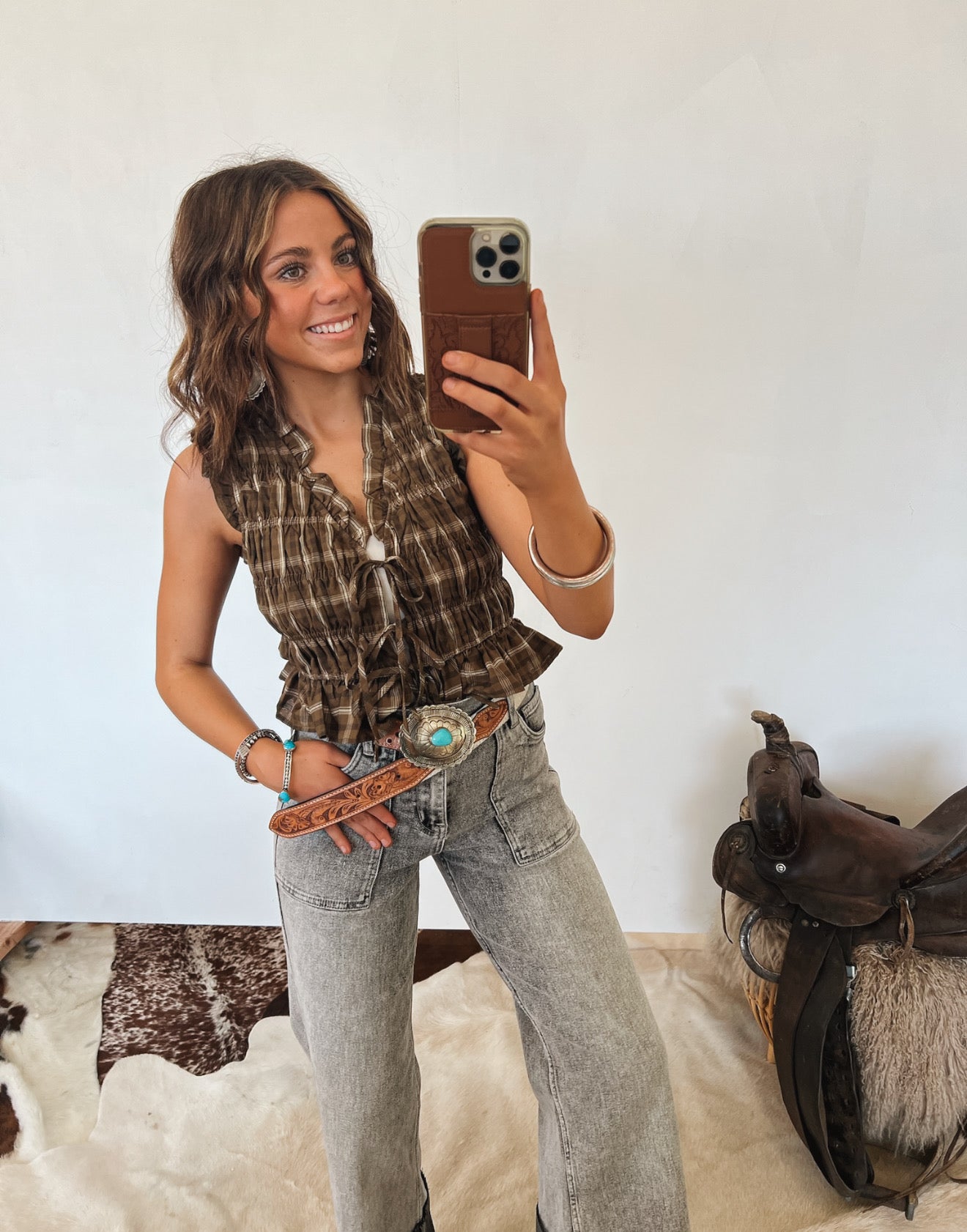 The West Smocked Tank Top