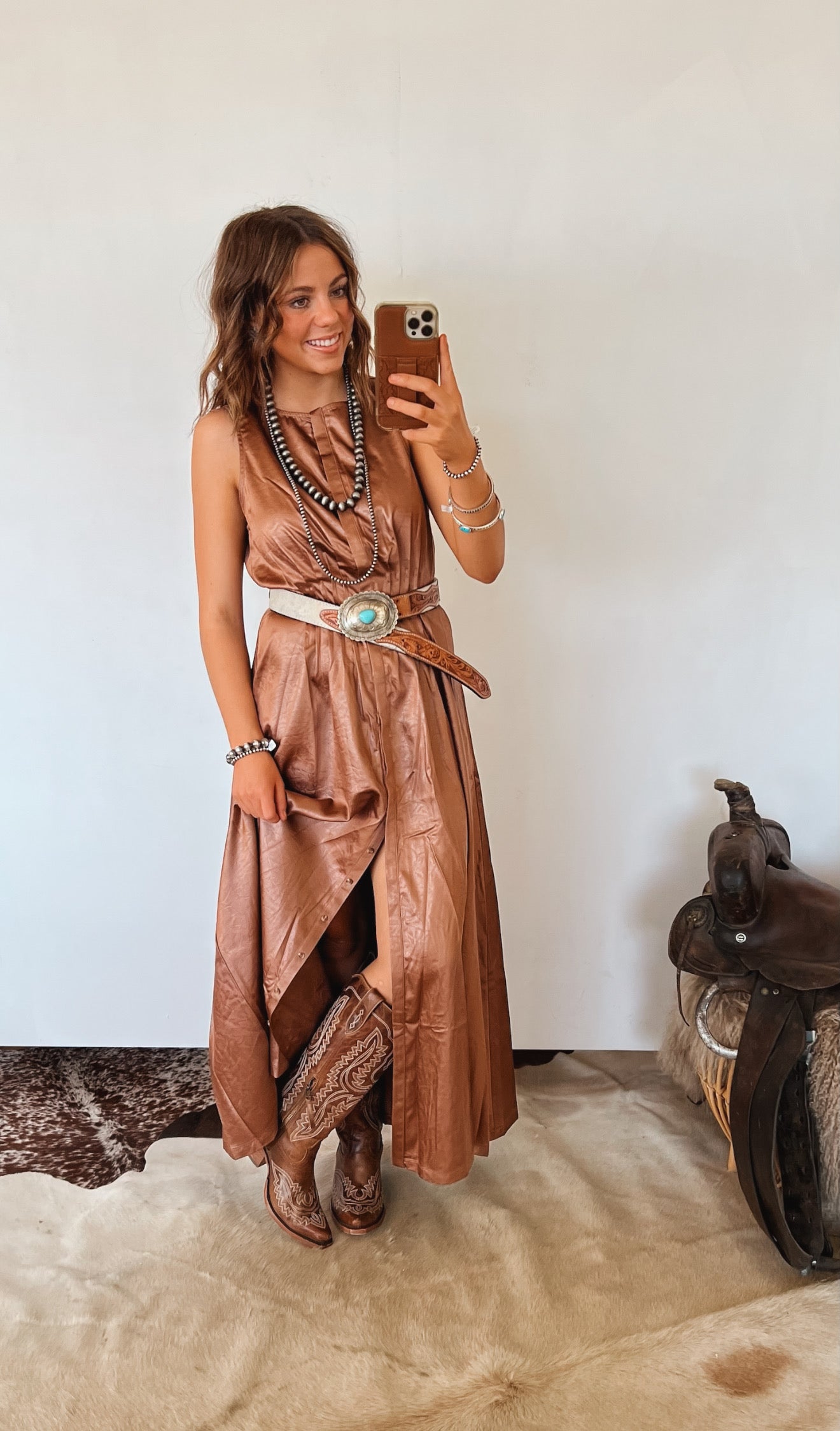 Bronzed Beauty Maxi Dress