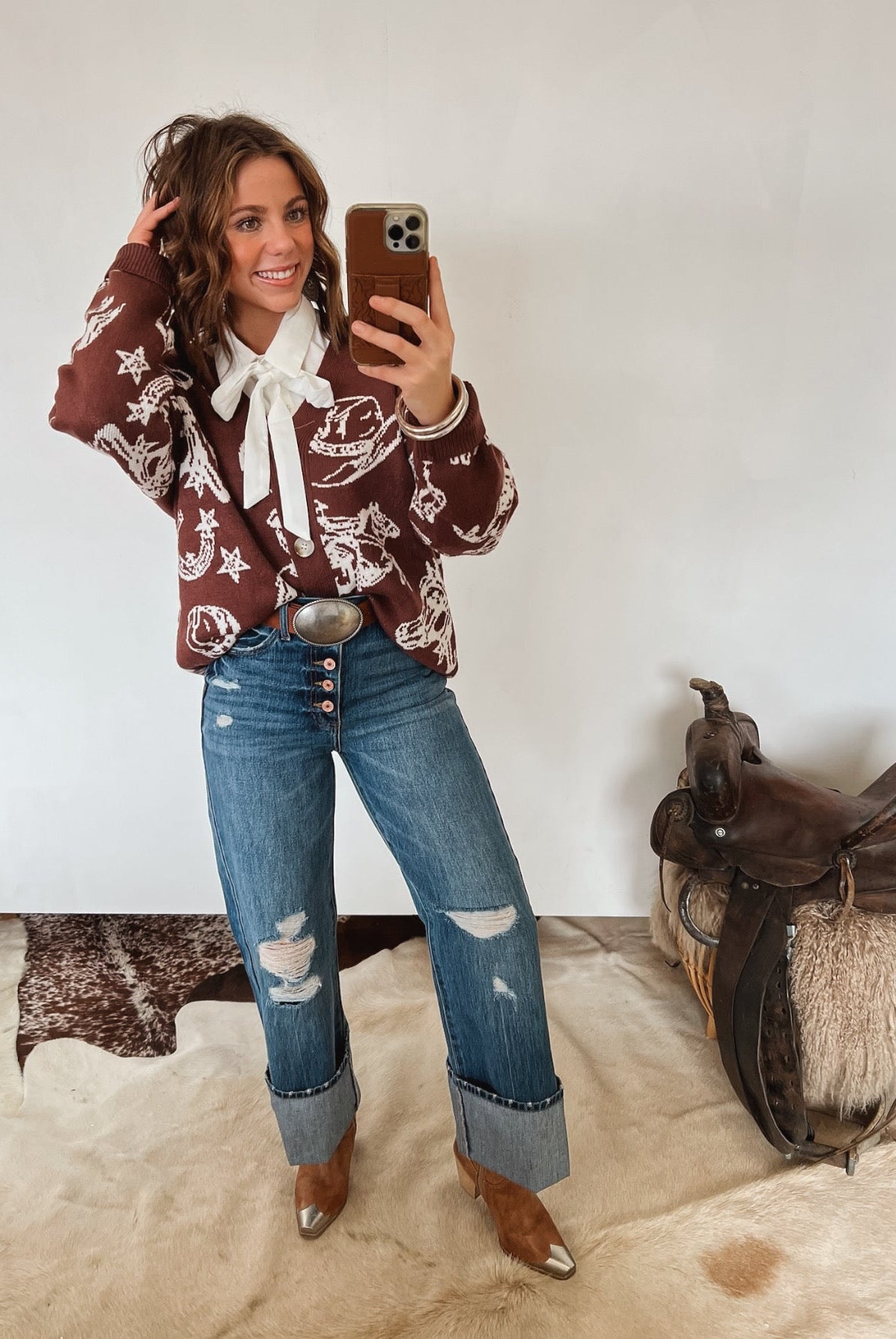 My Little Western Thing Cardigan Tops - Sweaters