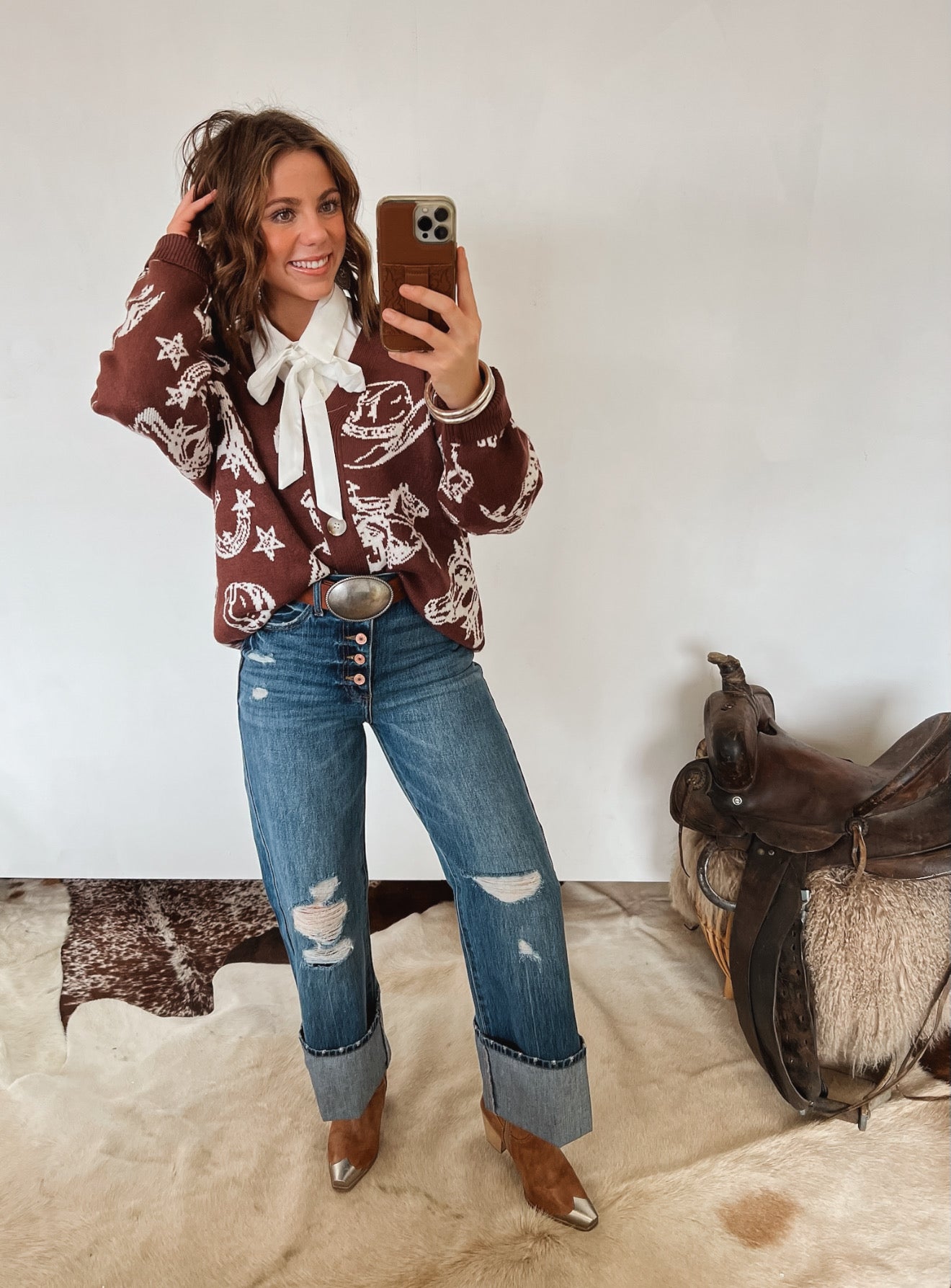 My Little Western Thing Cardigan Tops - Sweaters