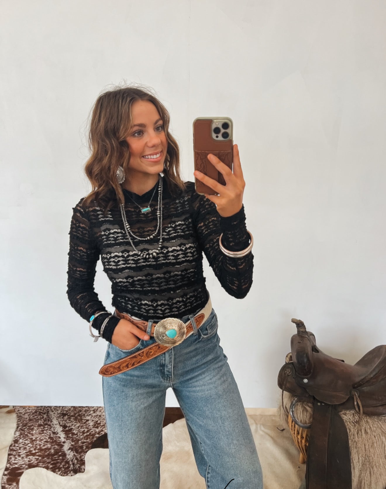 Sweet Lady May Lace Top (Black) Tops -Blouses