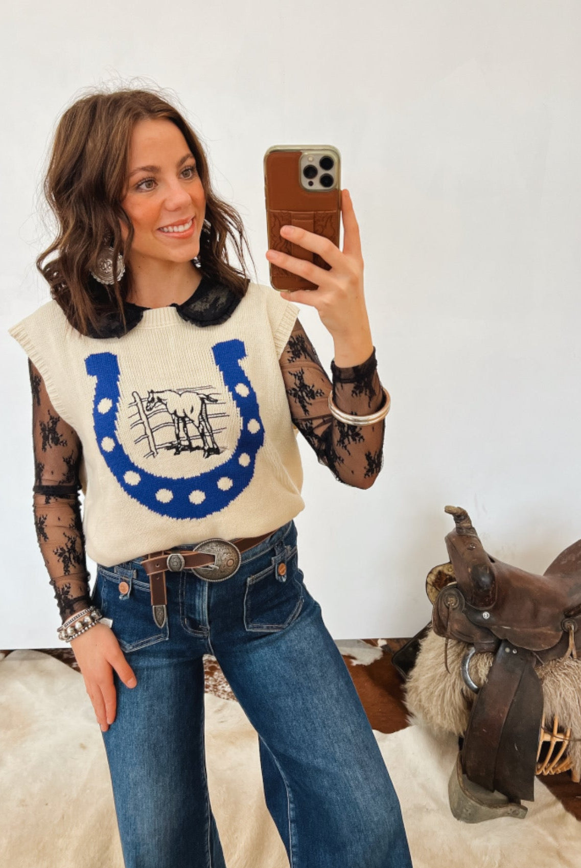 Stay Lucky Sweater Vest