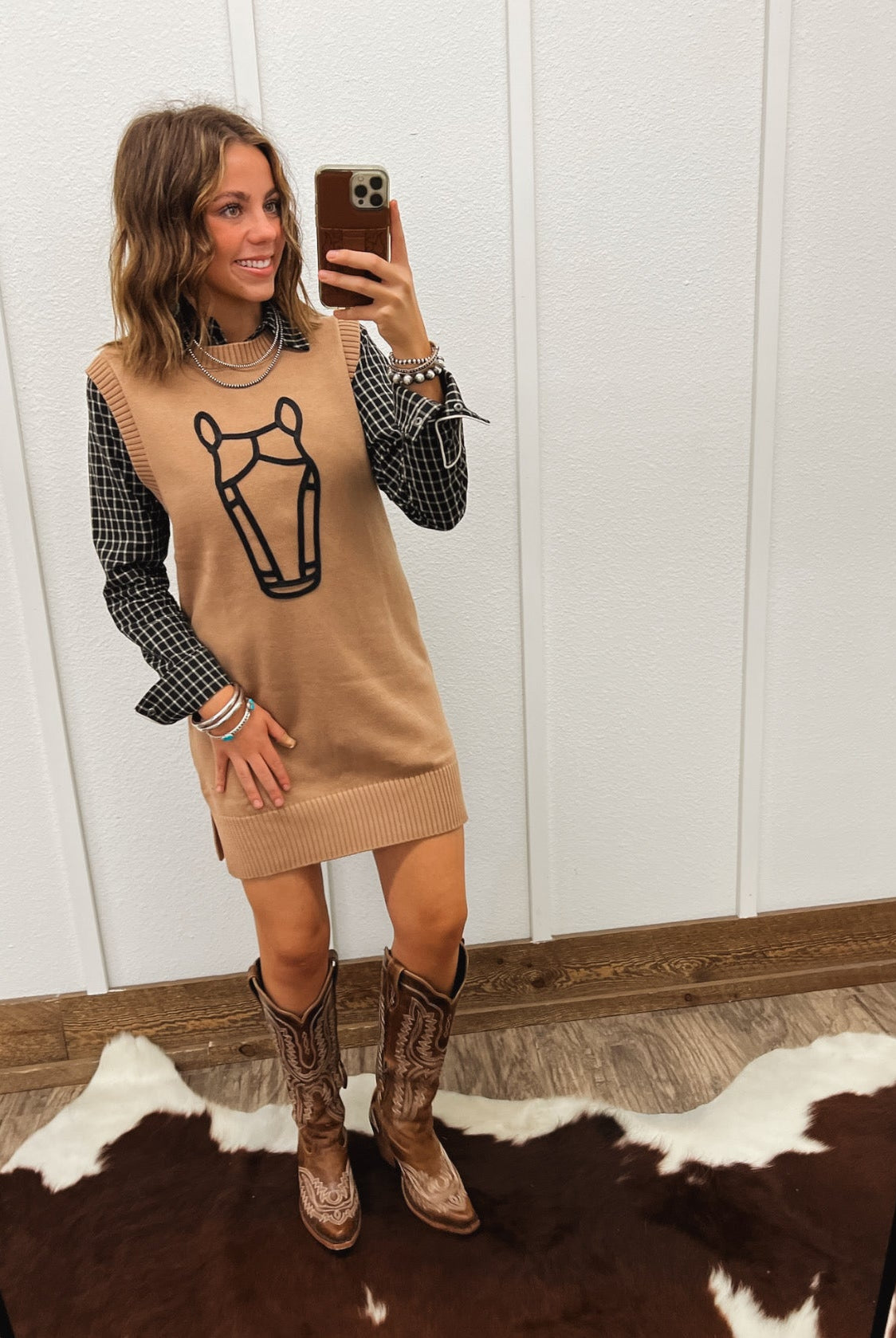 Howdy Horse Sweater Dress
