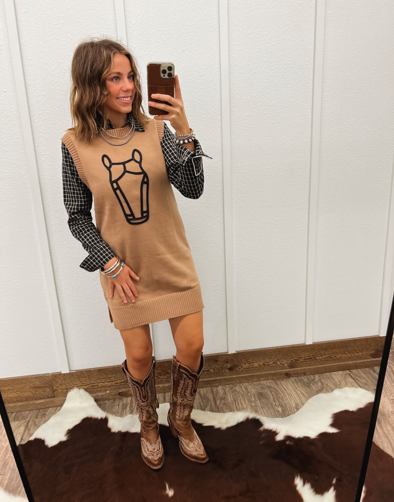 Howdy Horse Sweater Dress